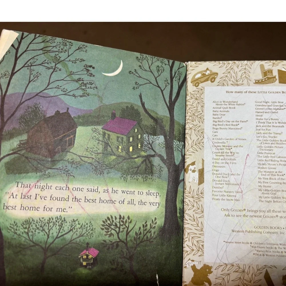 Little Golden Books Lot 6 Hymns Family Jungle Nature Boys Girls Vintage‎